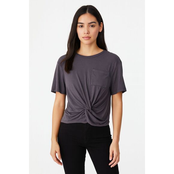 ARITZIA Wilfred Free Twist Front Top Gray Medium - Picture 1 of 5